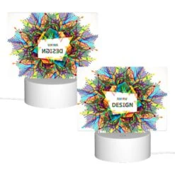 Rectangular Acrylic Night Light, A Colorful Design With The Words "For You Design" Written In The Center. -Cute Night Light Shop ac61b91b244b5a456ed7b734f6d8f28054aeebca