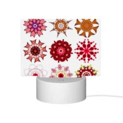 Rectangular Acrylic Night Light, A Collection Of Six Different Colored Flower Designs. -Cute Night Light Shop ad1ceedfbbd526de8ff803e5c62c1de56bd36ca3