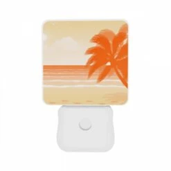 Night Light Set Of 2, A Palm Tree Is On The Beach. -Cute Night Light Shop ad22dc2aa645b7d26a3368ac957a2e13245048e9