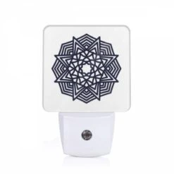 Night Light, A Black And White Geometric Design.
