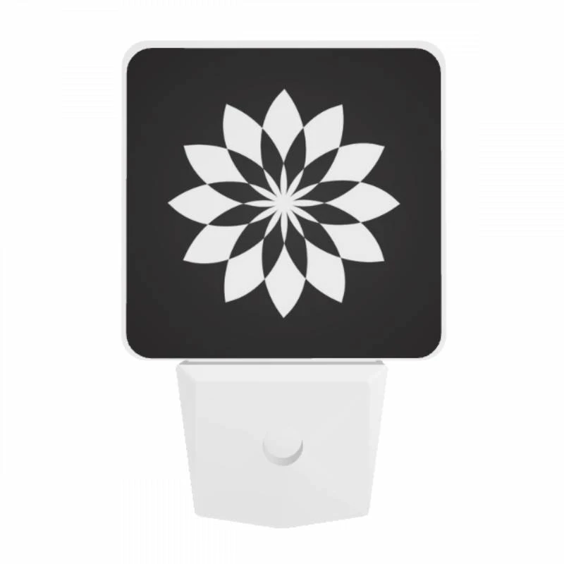 Night Light, A black and white flower design. Night Light, A Black And White Flower Design. -Cute Night Light Shop b02118cca985f173c6475fb6049411255de7b5a5