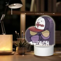 Love Acrylic Night Light, A California Hat With Sunglasses On Top. -Cute Night Light Shop b03b79b7591ccdfd6baab78a411e1f950bf27bdb