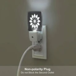 Night Light, A Black And White Flower Design. 5 Night Light, A Black And White Flower Design. -Cute Night Light Shop b0d20dd842d3bef7e8dbd234aa53a7e0970189a9