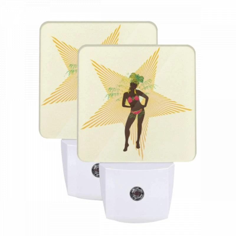 Night Light Set of 2, A woman in a bikini is standing in front of a star. Night Light Set Of 2, A Woman In A Bikini Is Standing In Front Of A Star. -Cute Night Light Shop b24c0a34076a46506a1b53e017364e14ce7ba635