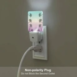 Night Light, A Colorful Beach Scene With A Purple And Blue Background. -Cute Night Light Shop b2878ef0914be0888e3c62c20e8001ec6a382c4a