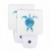 Night Light Set Of 2, A Blue And White Turtle With A Shell. -Cute Night Light Shop b296fda02e467a858e3c409b7d199f1883878b55
