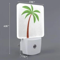 Night Light Set Of 2, A Green And Brown Palm Tree. -Cute Night Light Shop b2c5825a6a6b3dd61eeb337d4e9dc49a966be8ab