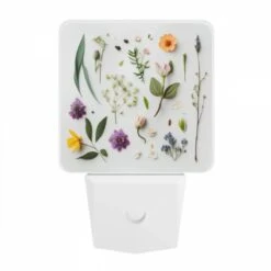 Night Light, A Collection Of Flowers And Leaves On A White Background. -Cute Night Light Shop b315aeb36ea10bda7f60849a05b1781ca6b5f225