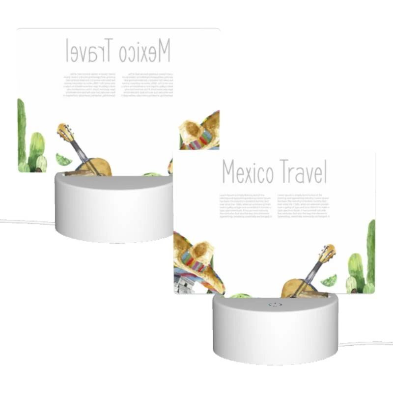 Rectangular Acrylic Night Light, A colorful poster advertising Mexico travel. Rectangular Acrylic Night Light, A Colorful Poster Advertising Mexico Travel. -Cute Night Light Shop b341d1a374423b7bd7fd818f32a13433cd08a018