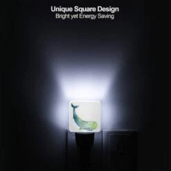 Night Light Set Of 2, A Blue And Green Whale Is Laying On The Ocean Floor. -Cute Night Light Shop b35eb44eb718ddd887edda0a28715b02695ad440
