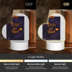 Love Acrylic Night Light, A Poster With A Pumpkin On It That Says Trick Or Treat. 4 Love Acrylic Night Light, A Poster With A Pumpkin On It That Says Trick Or Treat. -Cute Night Light Shop b4232d95ff2363d7080b2452050d87dac5001299