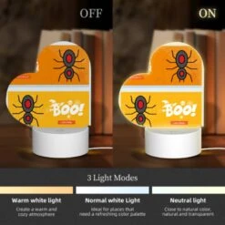 Love Acrylic Night Light, A Halloween Themed Advertisement With A Spider And A Skeleton. -Cute Night Light Shop b4743c4d13ba69e4d06cf095f50927025faa8d04