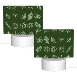Rectangular Acrylic Night Light, A Collection Of Leaves In Various Shapes And Sizes. -Cute Night Light Shop b47ef716a85c11aa67a1eb5c43191342698afe85