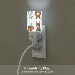 Night Light, Four Different Colored Dogs Wearing Party Hats. -Cute Night Light Shop b4941e7af67c19a94667255a0f638b9faa90f73e