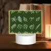 Rectangular Acrylic Night Light, A Collection Of Leaves In Various Shapes And Sizes. -Cute Night Light Shop b56605b3504584e1a6eaf6a74f3d65e72ea4899b