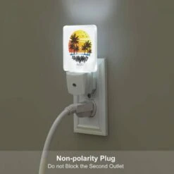 Night Light Set Of 2, A Sunset With A Beach Scene And Palm Trees. -Cute Night Light Shop b57086b6ad866cc4c69b94eb87fba096b437c375