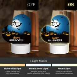 Love Acrylic Night Light, A Tree With A Full Moon In The Background And A Bunch Of Pumpkins Around It. 4 Love Acrylic Night Light, A Tree With A Full Moon In The Background And A Bunch Of Pumpkins Around It. -Cute Night Light Shop b72edb0a956c18695079c345a803540e388989a5