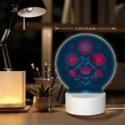 Round Acrylic Night Light, A Colorful Flower Arrangement In A Blue Vase. -Cute Night Light Shop b7bf465c1ce47aa4a7201dd2b52ec5e25c5a2f17