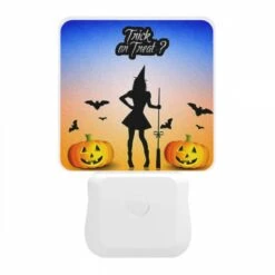 Night Light, A Witch On A Broomstick With Pumpkins And Bats In The Background. -Cute Night Light Shop b8d56a9f482f191ad86207a78cc5bca627892448