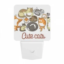 Night Light, A Collection Of Cute Cat Illustrations. 9 Night Light, A Collection Of Cute Cat Illustrations. -Cute Night Light Shop b9f3ada1afaaab09c63728fcfac63e475996c015