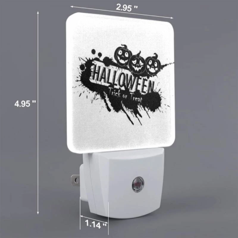 Night Light, A black and white image of Halloween Trick or Treat. Night Light, A Black And White Image Of Halloween Trick Or Treat. -Cute Night Light Shop ba6aecf6addebb365e231f5ff694eda88250ea47