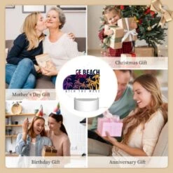 Love Acrylic Night Light, A Surfboard With A Picture Of A Beach And The Words "Catch The Wave" On It. -Cute Night Light Shop bb71a8c65a5f47aa12304f3b466ccc2b38948cb9