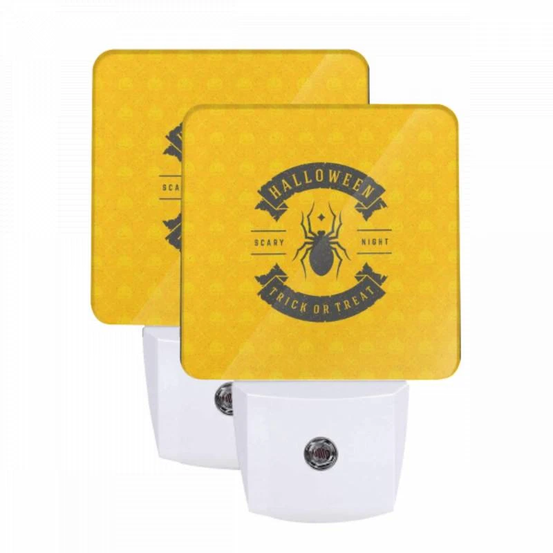 Night Light Set of 2, A spider is the centerpiece of a Halloween night poster. Night Light Set Of 2, A Spider Is The Centerpiece Of A Halloween Night Poster. -Cute Night Light Shop bca19d531b5575e6614d4b47b5bf42172cb3bf2e