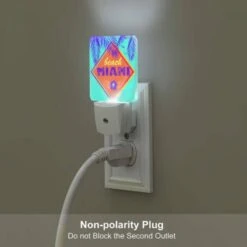 Night Light Set Of 2, A Colorful Sign That Says "Beach Miami.". -Cute Night Light Shop bd29c8c14e72ae2346bab30cdab1c2a23fac5f2a