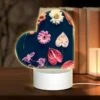 Love Acrylic Night Light, A Variety Of Flowers Are Displayed On A Black Background. -Cute Night Light Shop bd51a3a32ea9feaded74f3206a146e3e4c815c52