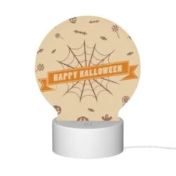 Round Acrylic Night Light, A Spooky Halloween Sign With A Spider Web And Bats. 11 Round Acrylic Night Light, A Spooky Halloween Sign With A Spider Web And Bats. -Cute Night Light Shop bdd5190ac420a3d1f10b05d26951e02f7b41ce46