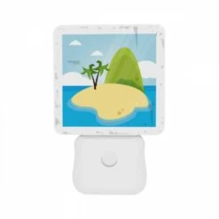Night Light Set Of 2, A Cartoon Island With A Palm Tree And A Mountain In The Background. -Cute Night Light Shop bfbe10f3159a88df8c42d2beacaaf5b114335ad3