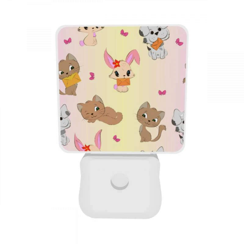 Night Light Set of 2, A group of cats with different colored ears and tails. Night Light Set Of 2, A Group Of Cats With Different Colored Ears And Tails. -Cute Night Light Shop c0b4162a1c1649c170c5d4cb49af45b190db0d33