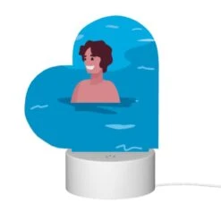Love Acrylic Night Light, A Man Is Swimming In The Ocean -Cute Night Light Shop c0d7245aa3e46d3c4f2cc2d294f8459d30b4d076