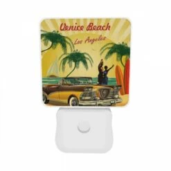 Night Light Set Of 2, A Colorful Advertisement For Venice Beach -Cute Night Light Shop c13fb12a171be655fea8c9b8ef25295e0ce43f72