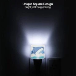 Night Light, Two Blue Paper Dolphins Swimming In The Ocean. 6 Night Light, Two Blue Paper Dolphins Swimming In The Ocean. -Cute Night Light Shop c29126b901b4296d3ae12717e8d675efa25efc5c