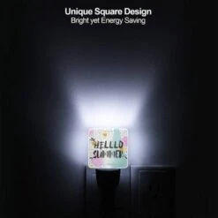 Night Light, A Sign That Says "Hello Summer" With A Gold Border. -Cute Night Light Shop c36b3b5f5ff3d1f2ce809ce099d22235975d90a8