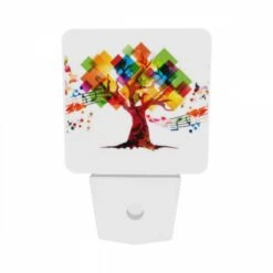 Night Light Set Of 2, A Colorful Tree With A Music Theme. -Cute Night Light Shop c409fcd0604a9c6aac90c462d267372557e9d8b0