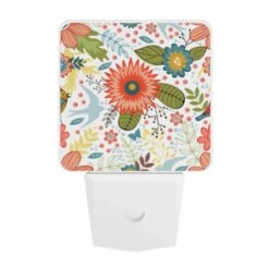 Night Light, A Colorful Floral Pattern With Birds And Flowers. -Cute Night Light Shop c4cb97999fdaa4e6b011d6103793a796af6ff7d0
