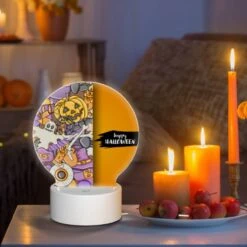 Round Acrylic Night Light, A Colorful Halloween Themed Cell Phone Case. 8 Round Acrylic Night Light, A Colorful Halloween Themed Cell Phone Case. -Cute Night Light Shop c59cdec6878792b35fb20b86efcc3fda5480e828