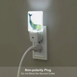 Night Light Set Of 2, A Blue And Green Whale Is Laying On The Ocean Floor. -Cute Night Light Shop c5ae4106acee42798ada2ef3133737a04a592286