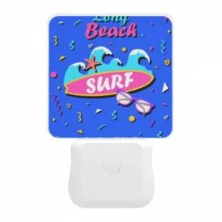 Night Light, A Colorful Surfing Zone Sign With A Pink And Blue Background. -Cute Night Light Shop c7f51539afc32402cd6ad45a1b009fe0fd37f180
