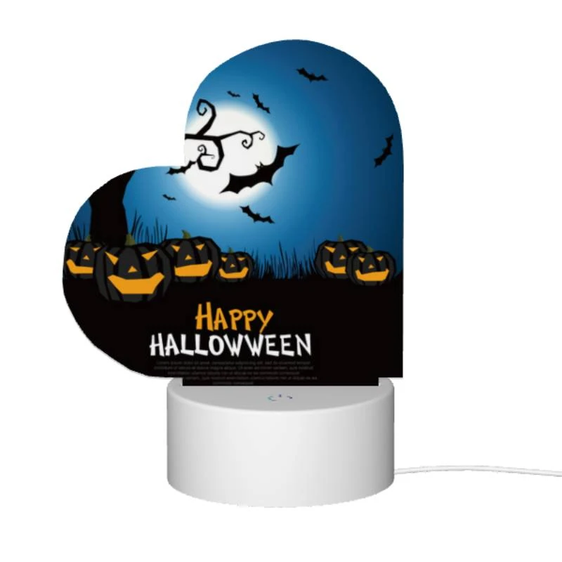 Love Acrylic Night Light, A tree with a full moon in the background and a bunch of pumpkins around it. Love Acrylic Night Light, A Tree With A Full Moon In The Background And A Bunch Of Pumpkins Around It. -Cute Night Light Shop c813dce7e36fcd44d29b0a9be1a06446a01131c0