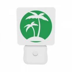 Night Light Set Of 2, A Green Circle With Two Palm Trees In It. 9 Night Light Set Of 2, A Green Circle With Two Palm Trees In It. -Cute Night Light Shop c86f6f958aadce88c1a470ead853281ffff3d32e