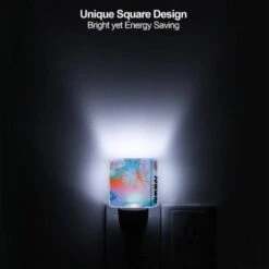 Night Light Set Of 2, A Colorful Image Of Palm Trees With The Words "Summer" Written In The Bottom Right Corner. -Cute Night Light Shop c89c09c176fc8f17103ac429bbdc6abf4c0c393e