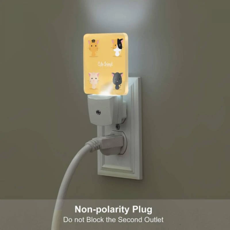 Night Light Set of 2, Four different colored cats are shown in a row. Night Light Set Of 2, Four Different Colored Cats Are Shown In A Row. -Cute Night Light Shop c905f14380caae2a1afb0c6f9e0cb7d1f2970f94