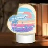 Love Acrylic Night Light, A Colorful Surfboard With A Sunset In The Background. 2 Love Acrylic Night Light, A Colorful Surfboard With A Sunset In The Background. -Cute Night Light Shop c91868722a5bc40ca7f3e797bdac2ca7fdf432f5