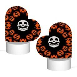 Love Acrylic Night Light, A Circle Of Pumpkins With A Skull In The Center. -Cute Night Light Shop c99b8eeef85487ba51420080ba5d6f340a02cde0