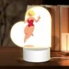 Love Acrylic Night Light, A Cartoon Woman Wearing A Red Bikini And A Red Wig Is Jumping In The Air. -Cute Night Light Shop c9bd7064df1b9118743d6e710376899e2f65c2c2