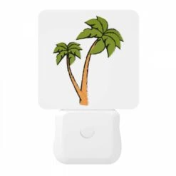 Night Light, A Green Palm Tree With Two Leaves. -Cute Night Light Shop cb65ad35e5d16061394892c4646b78d551f8212b