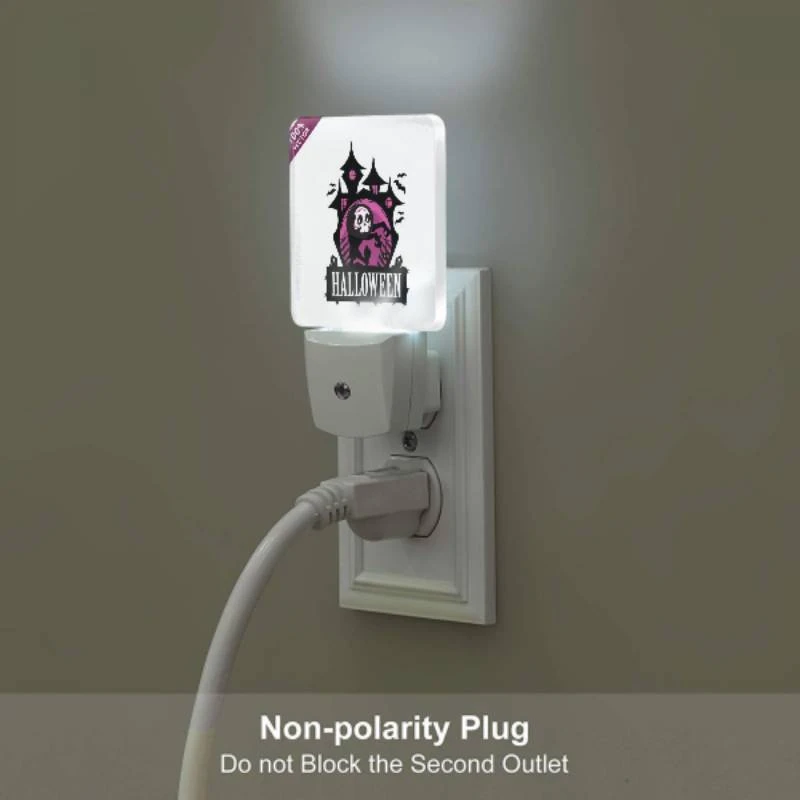 Night Light, A Halloween poster with a spooky castle and a skeleton. Night Light, A Halloween Poster With A Spooky Castle And A Skeleton. -Cute Night Light Shop cb712becde9d31a738ee371a050b8faf4129c7ff